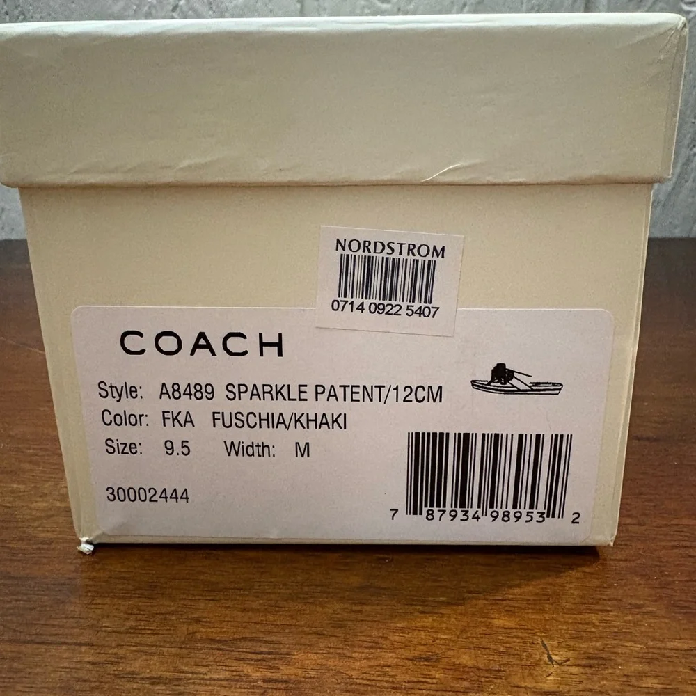 Coach Pink Sandals, Size 9.5 - Picture 4 of 4